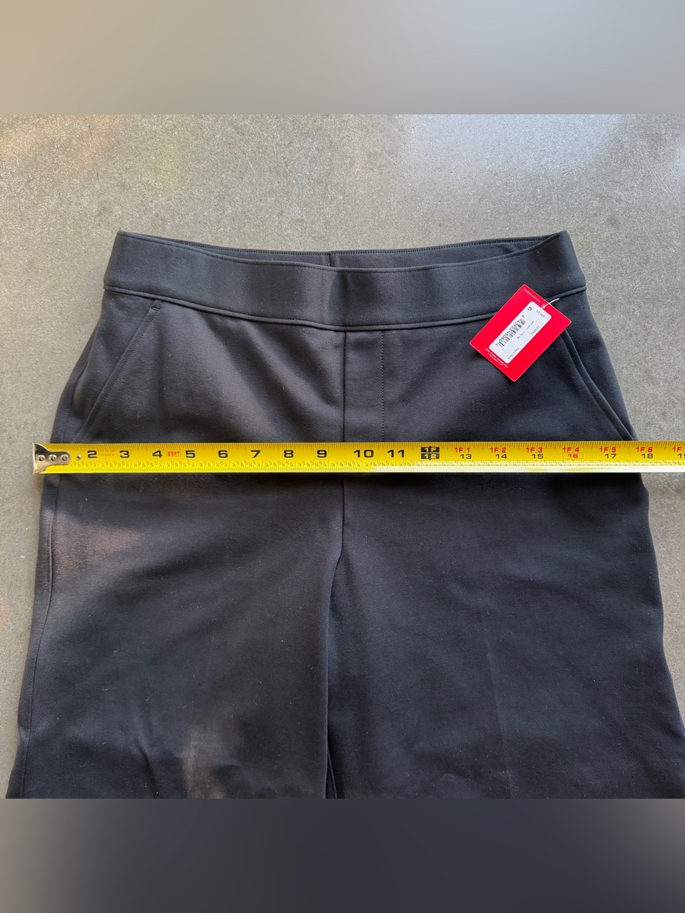 NWT SPANX Perfect Fit Black High-Rise Wide-Leg Pant Trousers S petite chic - Picture 7 of 12